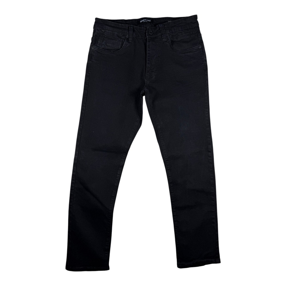 Kenneth Cole New York‎ Mens Slim Fit Black Jeans 32x30 Solid Denim Pants
